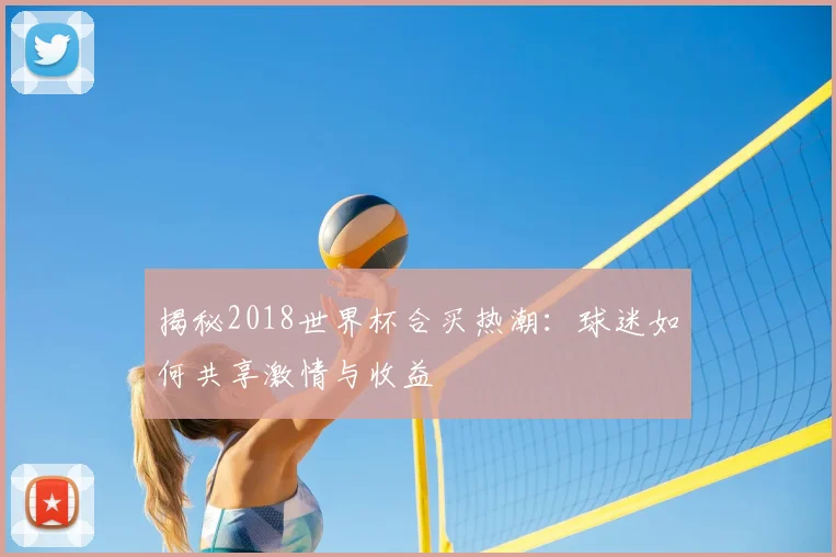 揭秘2018世界杯合买热潮：球迷如何共享激情与收益